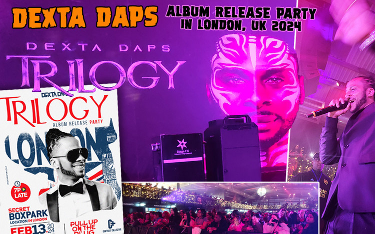 Dexta Daps - Trilogy Album Release Party in London, UK 2024