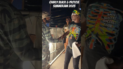 Charly Black with Protoje - Backstage @ SummerJam 2023