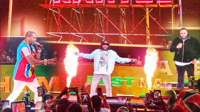 Vybz Kartel with Busta Rhymes, DJ Khaled & Rvssian in Brooklyn, NY @ Reggae Fest Massive