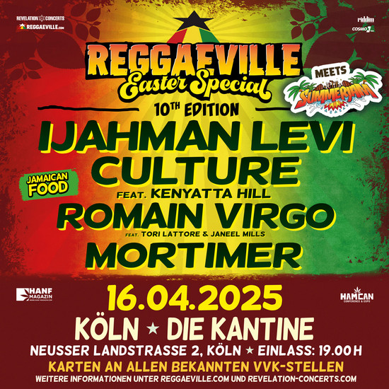 Reggaeville Easter Special meets Summerjam - Köln 2025