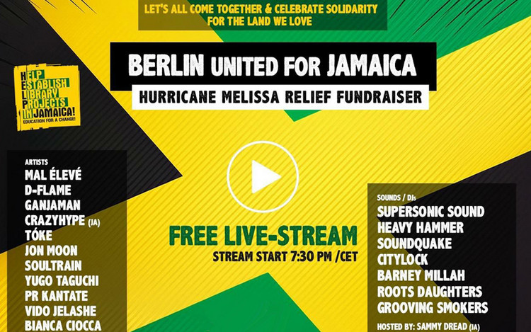 Berlin United For Jamaica 2025 | Fundraiser - Free Live Stream