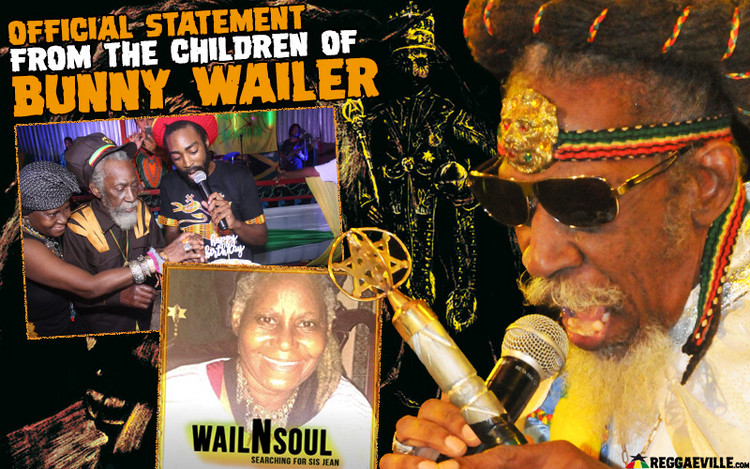 Official Statement from the Children of Bunny Wailer