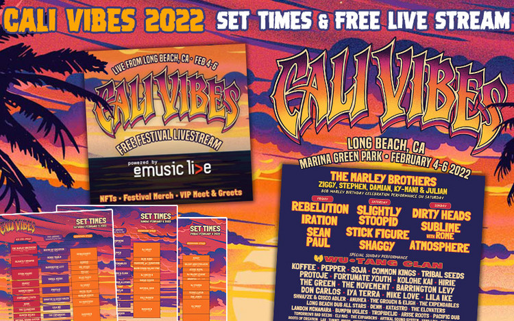 Cali Vibes 2022 - Running Order, Set Times & Free Live Stream