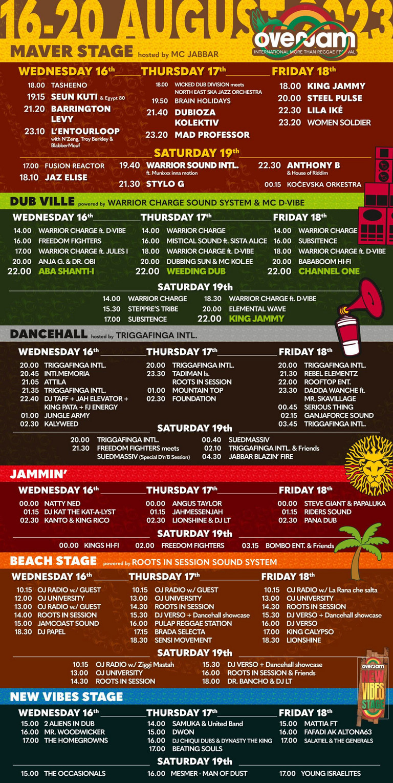 Overjam Reggae Festival 2023