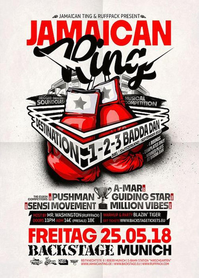 Jamaican Ring - Destination 1-2-3 Badda Dan Clash 2018