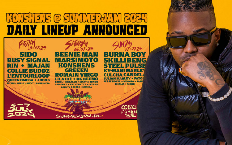 New Artists & Daily Lineup @ Summerjam 2024