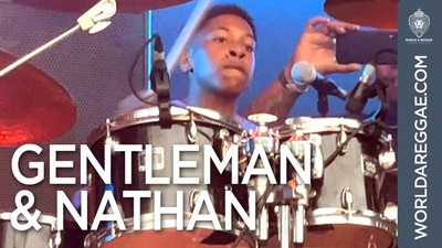 13yr old Nathan Burnett on drums joins Gentleman on stage @ Reggae Lake Festival 2022