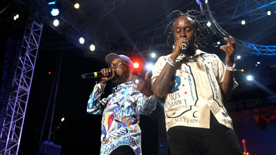 Popcaan with Beres Hammond & Imeru Tafari @ Burna Boy - Live in Jamaica 2022