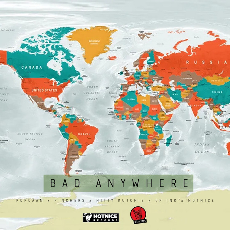 Popcaan X Pinchers feat. Nitty Kutchie & CP Ink - Bad Anywhere