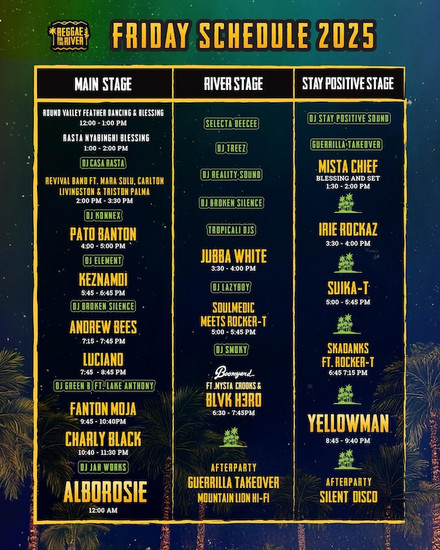 Reggae on the River 2025