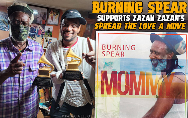 Burning Spear supports Zazan Zazan's 'Spread The Love A Move' Charity