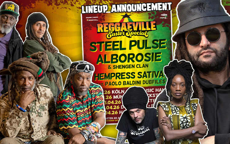 Steel Pulse, Alborosie, Hempress Sativa & Paolo Baldini DubFiles @ Reggaeville Easter Special 2026