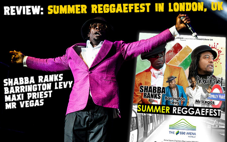 Review: Shabba Ranks, Maxi Priest, Barrington Levy & Mr.Vegas in London, UK