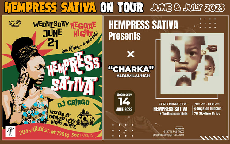 Hempress Sativa - Tourdates in June & July 2023
