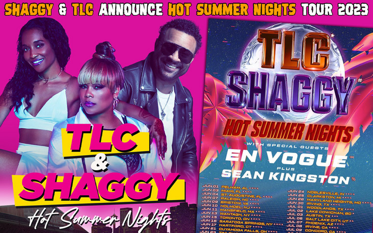 Shaggy & TLC Announce Hot Summer Nights 2023 Tour