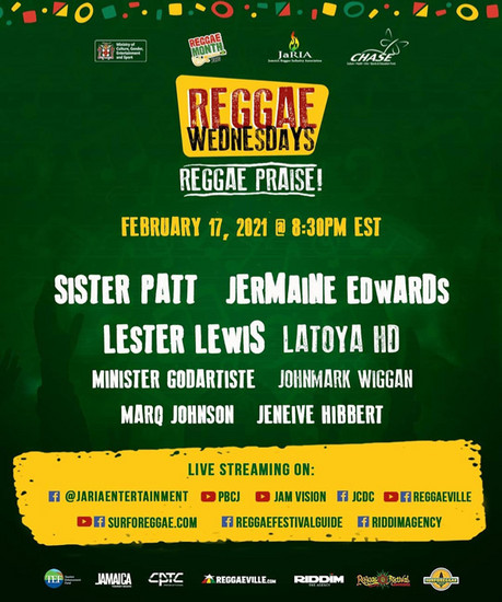 Reggae Wednesdays - Reggae Praise! 2021