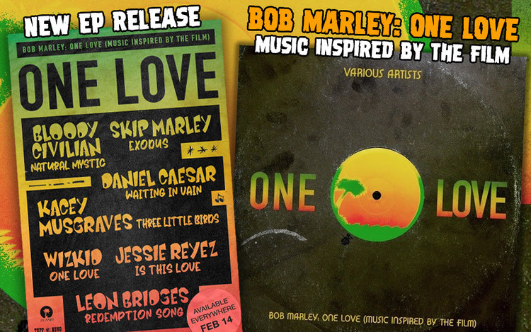 New EP Release - Bob Marley: One Love (Music Inspired By The Film)
