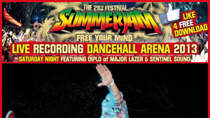 Sentinel Sound with Diplo of Major Lazer @ SummerJam Dancehall Arena 2013 [7/6/2013]