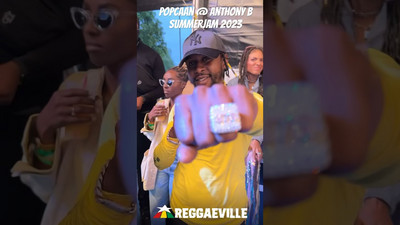 Popcaan vibing during Anthony B @ SummerJam 2023