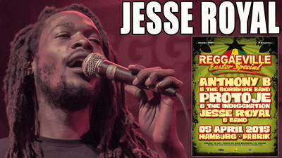 Jesse Royal & The Kingsuns - Gimme Likkle Herb in Hamburg, Germany @ Reggaeville Easter Special 2015