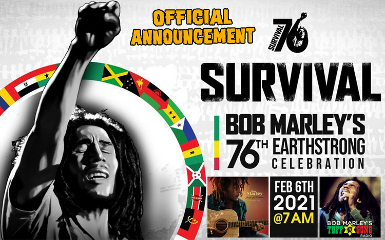 Bob Marley's Virtual 76th Earthstrong Celebration
