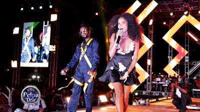 Popcaan & Toni-Ann Singh in Kingston, Jamaica @ Streetz Festival