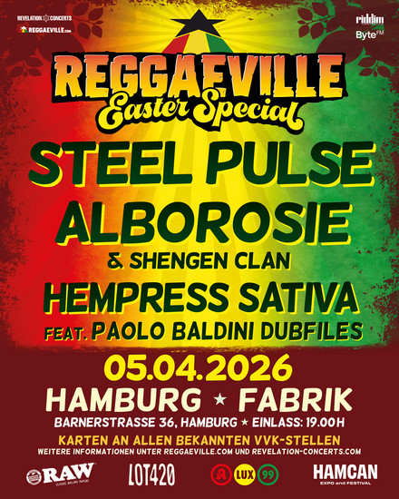 Reggaeville Easter Special - Hamburg 2026
