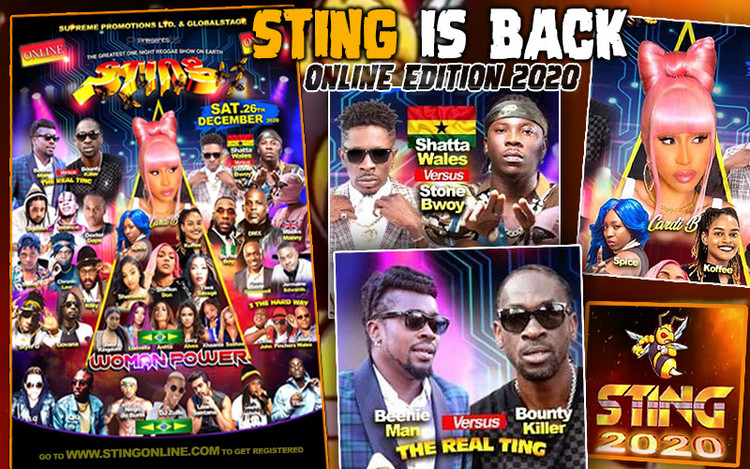 Sting is Back - Online Edition 2020 with Beenie Man, Bounty Killer, Koffee & Cardi B