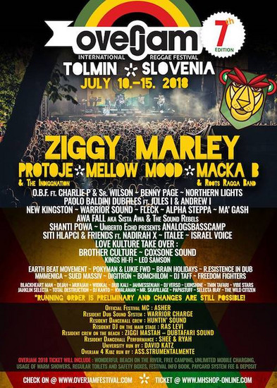 Overjam Reggae Festival 2018