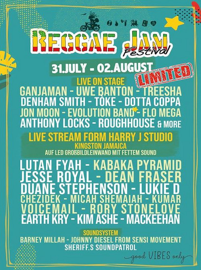 Reggae Jam Festival - Summer Lounge 2020