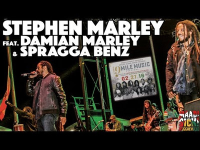 Stephen & Damian Marley with Spragga Benz - Ghetto Boy @ 9 Mile Music Festival in Miami, FL, USA