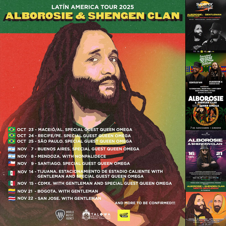 Alborosie & Shengen Clan - Latin America Tour 2025
