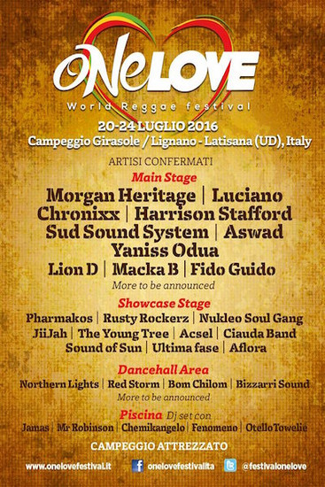 One Love World Reggae Festival 2016