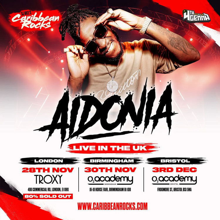 Aidonia - UK Tour | November & December 2025