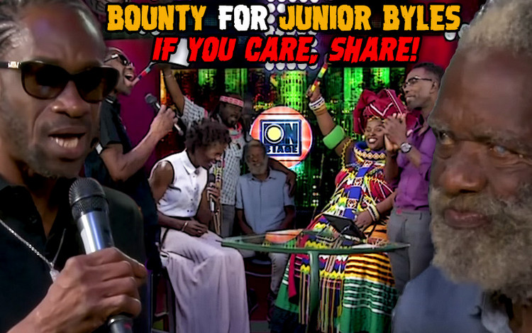 Bounty for Junior Byles - If You Care, Share!