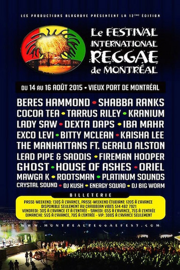 Montreal Reggae Festival 2015