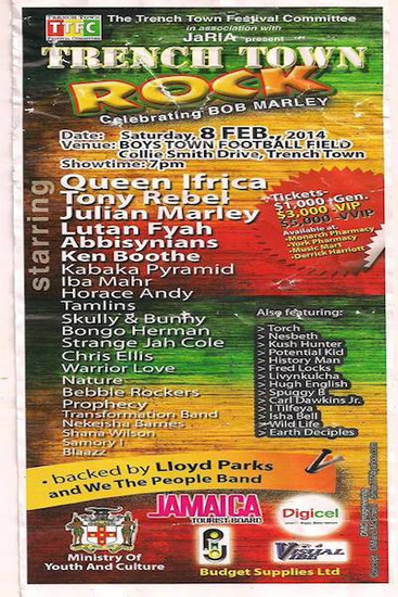 Trench Town Rock 2014