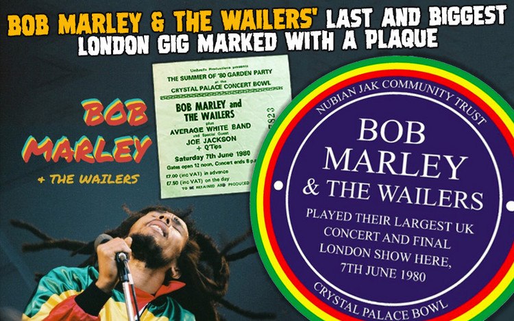 Bob Marley & The Wailers' Last And Biggest London Gig Marked With A Plaque