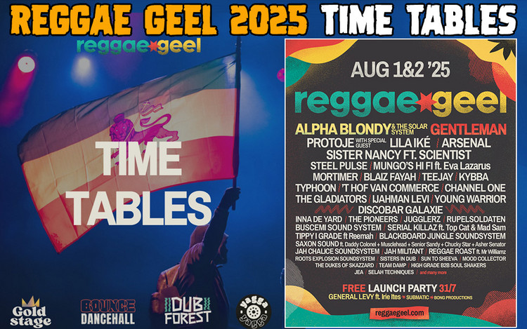 Reggae Geel 2025 Timetable