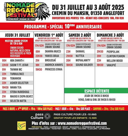 Nomade Reggae Festival 2025