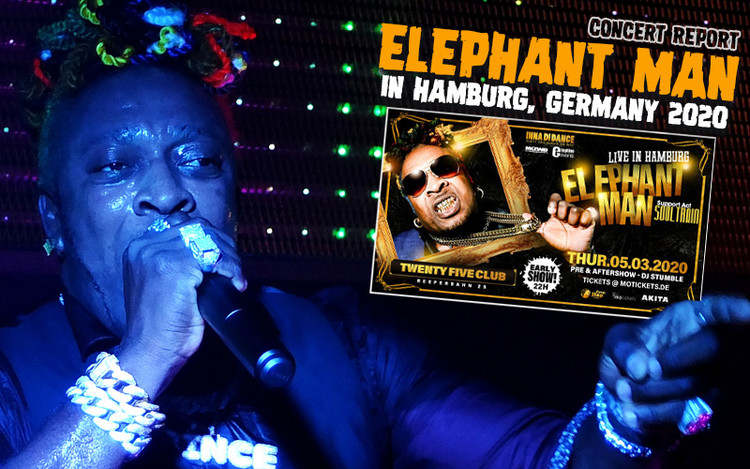 Concert Review: Elephant Man @ Twentyfive Club in Hamburg, Germany 2020
