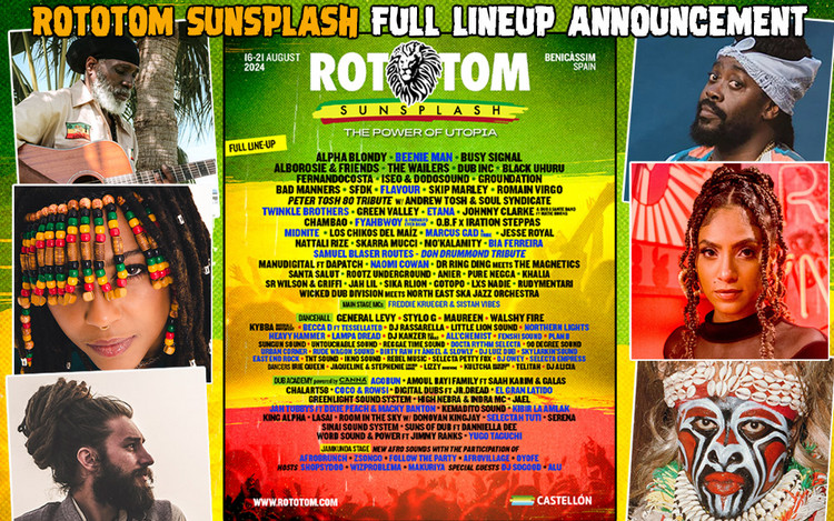 Beenie Man, Midnite, Etana added to Rototom Sunsplash 2024