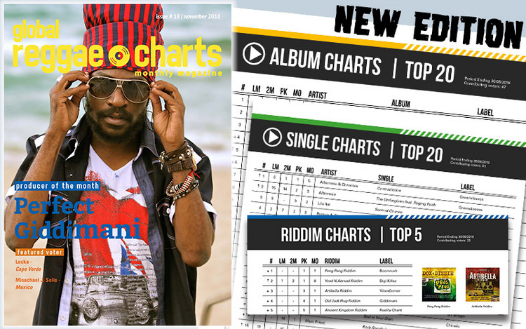 Perfect Giddimani @ Global Reggae Charts - Issue 18 (November 2018)