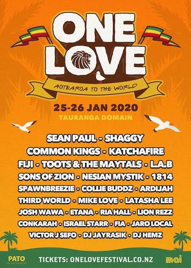 One Love Festival - New Zealand 2020