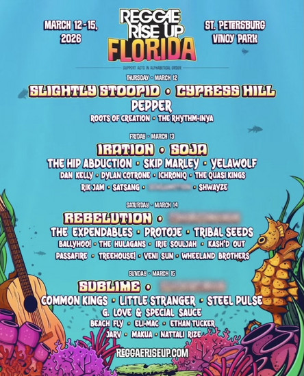 Reggae Rise Up - Florida 2026