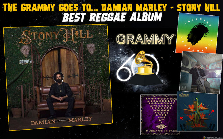 Best Reggae Album - Damian Marley wins Grammy Award 2018 with Stony Hill