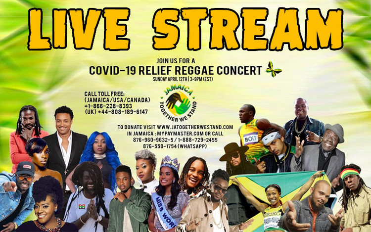 WATCH THE LIVE STREAM: Covid-19 Relief Reggae Concert - Telethon Jamaica 2020
