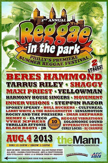 Reggae In The Park 2013