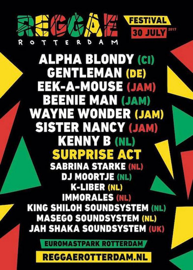 Reggae Rotterdam Festival 2017