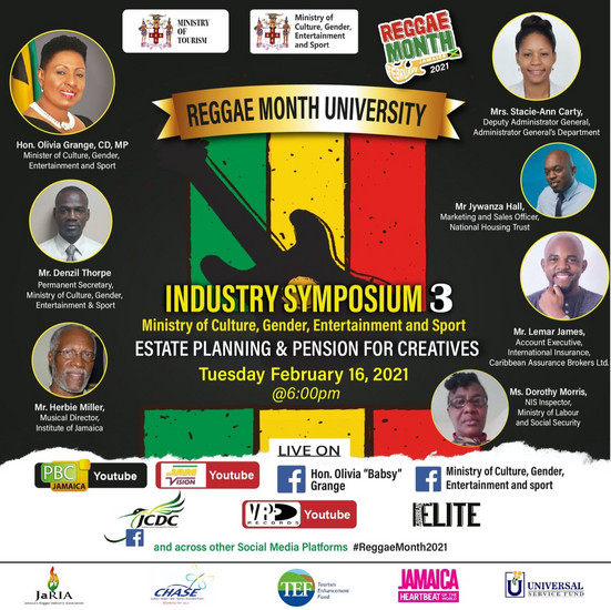 Reggae Month University - Industry Symposium #3 2021